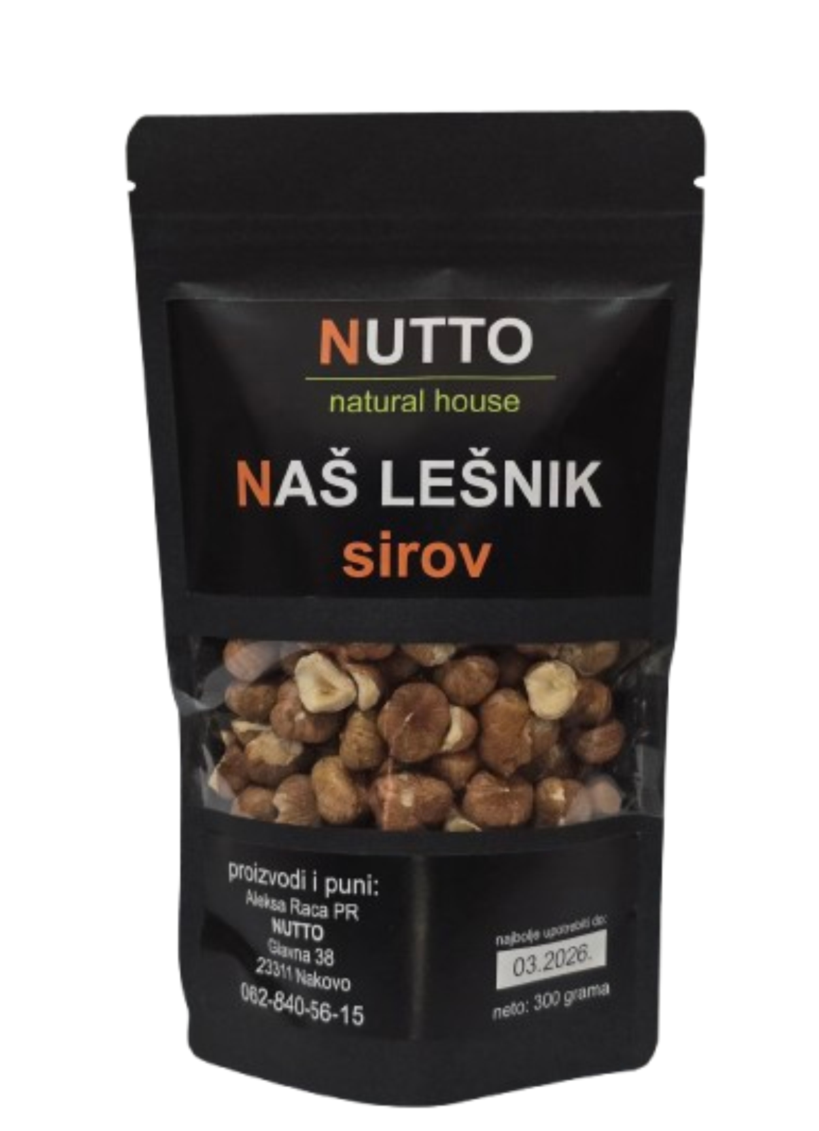 Sirov lešnik 500 grama